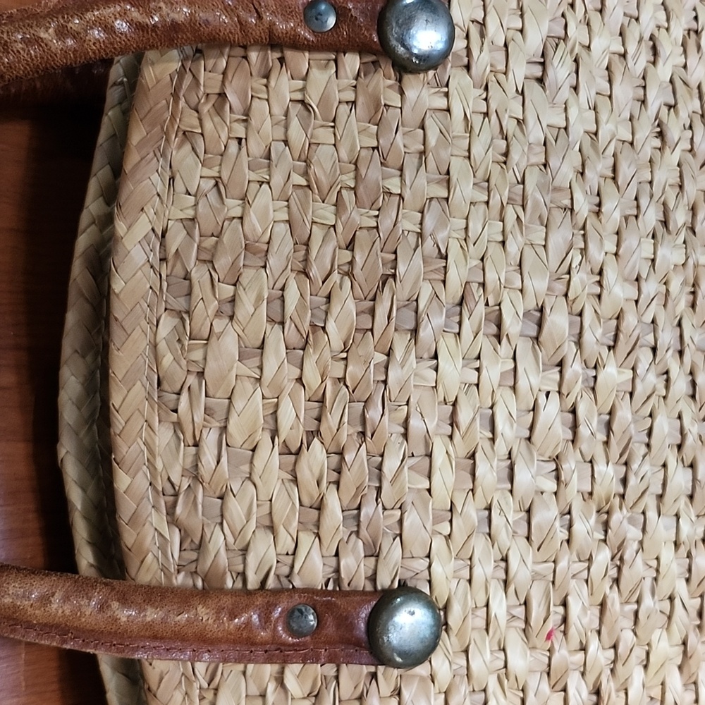 Handcrafted Oversized Straw Tote with Colorful Embroidery - Picture 6 of 16